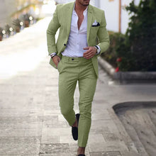 Jayceon - Herrenblazer und Hose – Grün