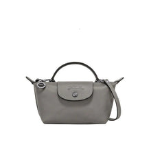 Mini-Lederhandtasche Von – Grau