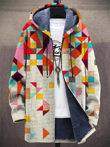 Mirrin | Eleganter Kunstdruck-Cardigan – Mehrfarbig
