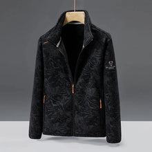 Marina | Modische Unisex Fleecejacke – Schwarz (Herren)
