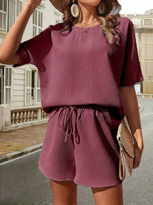 Mikayla - Zweiteiliges Set – Bordeaux