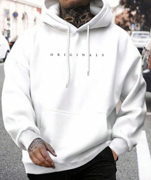 Lasie | Lässiger Hoodie mit Bequemer Passform für Herren – Weiß