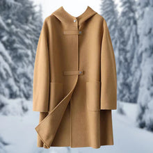 Luxuriöse Damen-Kapuzenjacke aus Kaschmir - Doppelseitig tragbar - Elegant & warm – Beige