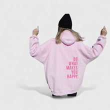 Sophie | Oversize-Hoodie mit Print – Hellrosa - Rosa Druck