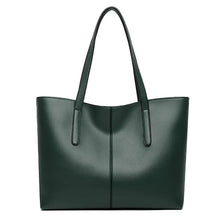 Elegante große Handtasche für Damen aus hochwertigem PU-Leder – grün
