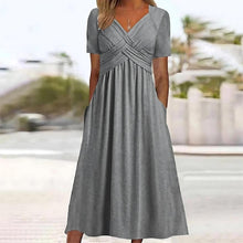 Carmen | Mittellanges Kleid – Grau