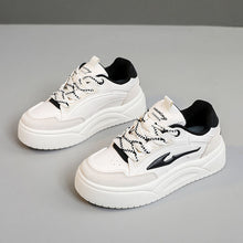 Damen modische Sneaker mit dämpfender Laufsohle und atmungsaktivem Obermaterial – Schwarz