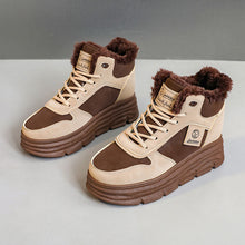 Damen Winterliche Hochstiefel mit kuscheligem Innenfutter – Dunkelbraun