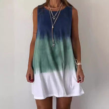 Vionette - Lässiges Gradient Kleid – Grün (Fast ausverkauft)