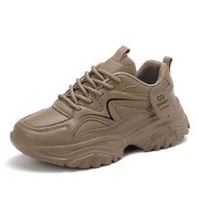 Damen Chunky Casual Sneakers mit verbesserter Dämpfung Fudus – Khaki