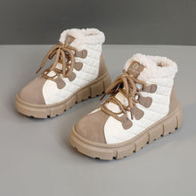 Damen Winterliche Stiefel mit kuscheligem Innenfutter und rutschfester Sohle – Beige