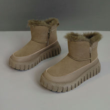 Damen Winterstiefel mit luxuriösem Kunstfell und rutschfester Sohle – Grün