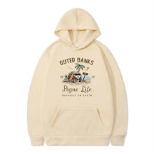 Damen Kapuzenpullover mit maritimem Design und inspirierendem Druck – Khaki