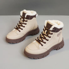 Damen warme Winterstiefel mit kuscheligem Innenfutter und rutschfester Sohle – Khaki