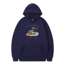 Damen Kapuzenpullover mit maritimem Design und inspirierendem Druck – Dunkelblau