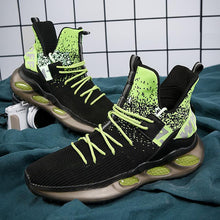 Herren Hochleistungs Basketball Sneakers mit atmungsaktivem Obermaterial – Schwarzgrün
