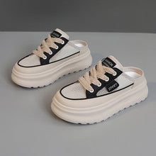 Damen modische Slip-ons mit atmungsaktiver Mesh-Oberfläche und dämpfendem Fußbett – Schwarz