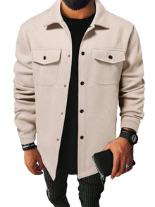 Couture - Dickes Herren-Freizeithemd – Beige
