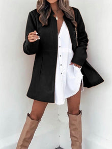 Damen modische Übergangsjacke – Schwarz