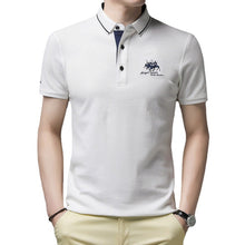 Alphonse | Herren Elegant Polo Hemd | Kurzarm – Weiß