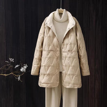 Fenya | Wende-Daunenjacke Mit Leichtem Steppmuster – Khaki