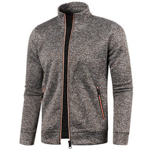Henrik™ – Zeitloses Strickjacke mit Reißverschluss – Kaffee