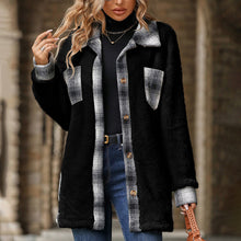 Fleece-Hemdjacke | Karodetails | Lässiger Komfort – Schwarz