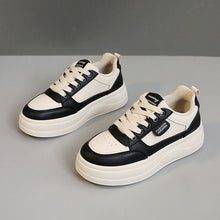 Damen modische Sneakers mit dämpfender Laufsohle und atmungsaktivem Obermaterial – Schwarz