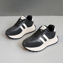 Damen Komfortable und warme High-Top Sneakers mit Fleece-Innenfutter – Schwarz