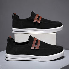 Herren Atmungsaktive Slip-On Freizeit Sneaker mit Stilvollen Akzenten Fudus – Schwarz
