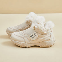 Damen Winter Sneaker mit flauschigem Innenfutter und rutschfester Sohle – Beige