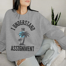 Damen Oversized Sweatshirt – Hellgrau