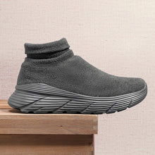 Damen Strick Slipper Sneakers mit gepolstertem Knöchellschutz Fudus – Grün