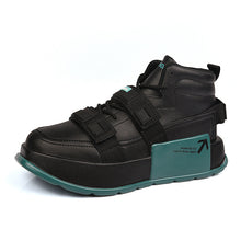 Herren Sportliche Sneaker mit innovativer Schnürtechnologie – Schwarzgrün