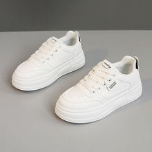Damen modische Sneakers mit dämpfender Laufsohle und atmungsaktivem Obermaterial – Weiß