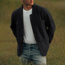 Herren elegante Freizeitjacke Aliams – Schwarz