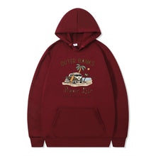 Damen Kapuzenpullover mit maritimem Design und inspirierendem Druck – Burgunderrot