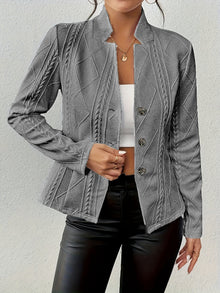 Lina | Taillierter Blazer – Grau