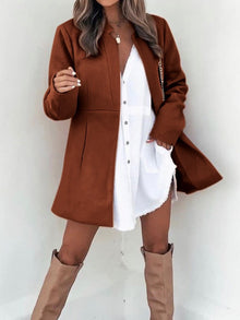 Damen modische Übergangsjacke – Ziegelrot
