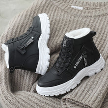 Damen Winterliche High-Top Stiefel mit weichem Innenfutter und rutschfester Sohle – Schwarz