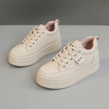 Damen Plateau-Sneaker mit atmungsaktiver Oberflächenstruktur und rutschfester Laufsohle – Khaki