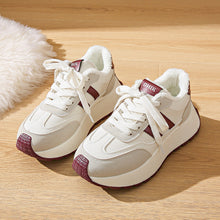 Damen Sportliche High-Top Sneakers mit gefüttertem Innenbereich – Beige