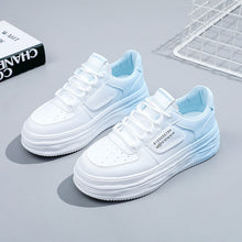 Damen modische Plateau Sneakers mit komfortabler Dämpfung – Blau