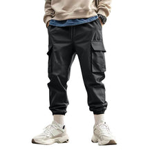 Herren Cargo-Hose mit verstellbarem Bund und praktischen Seitentaschen Drune – Schwarz