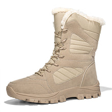 Herren isolierte wasserdichte Schneestiefel mit Fellfutter Fudus – Sand