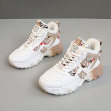 Damen Winterliche High-Top Sneakers mit kuscheligem Innenfutter und modischem Design – Khaki