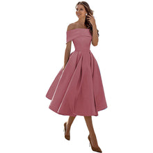 Hilf | Legeres, satiniertes Abendkleid für Damen – Rosa