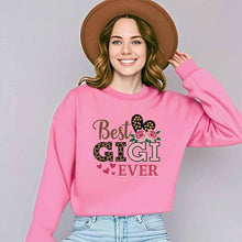 Damen Sweatshirt mit kreativem Gigi-Motiv – Rosa