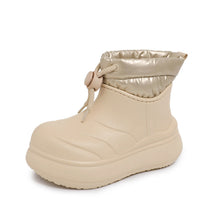 Damen modische Winterstiefel mit dämpfendem Innenfutter und wasserabweisender Oberfläche – Khaki