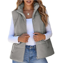 Sarina | Gestepptes Cordweste – Grau